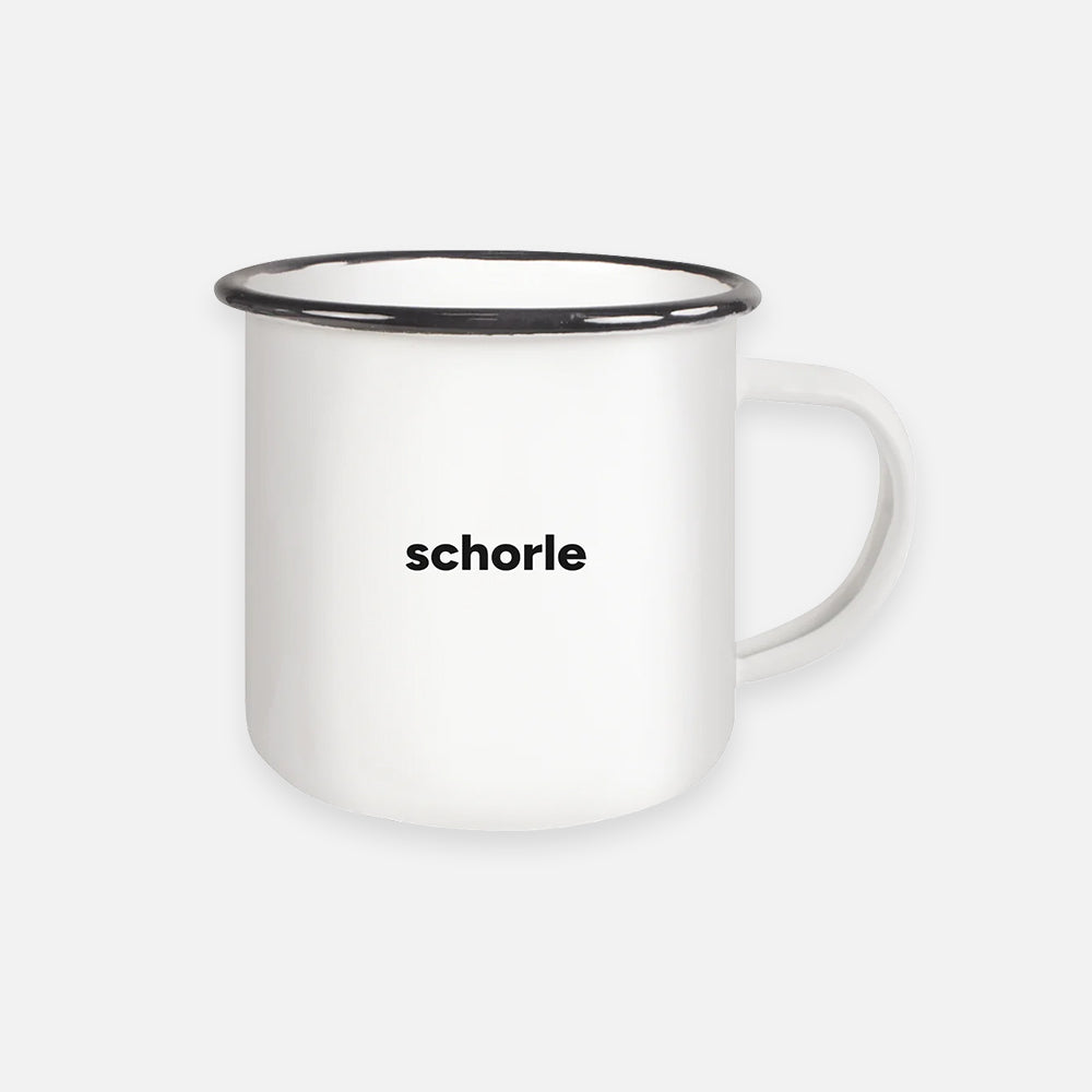 Tasse "Emaille" Schorle Black